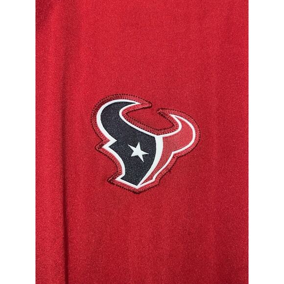 Houston Texans NFL Equipment Nike Dri-Fit Golf Polo Shirt Red Mens Size 3XL - Picture 5 of 9